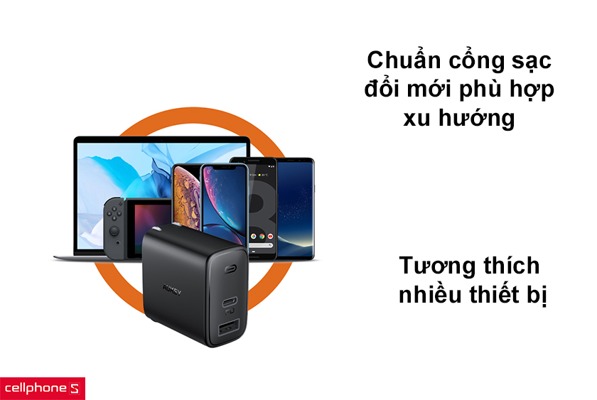 cổng sạc đổi mới phù hợp xu hướng