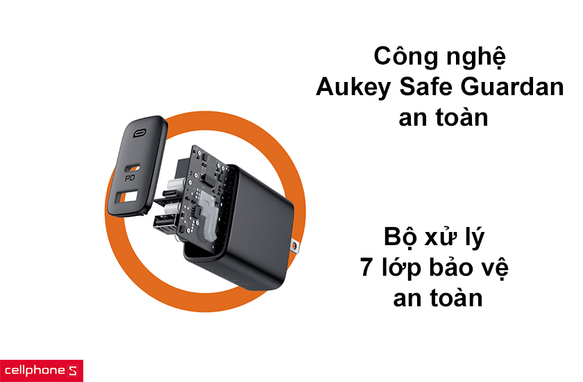 công nghệ Aukey Safe Guardan an toàn