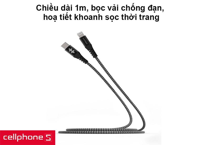 Cáp Hyperdrive Tough 1M MFI 20W HD-CLB513