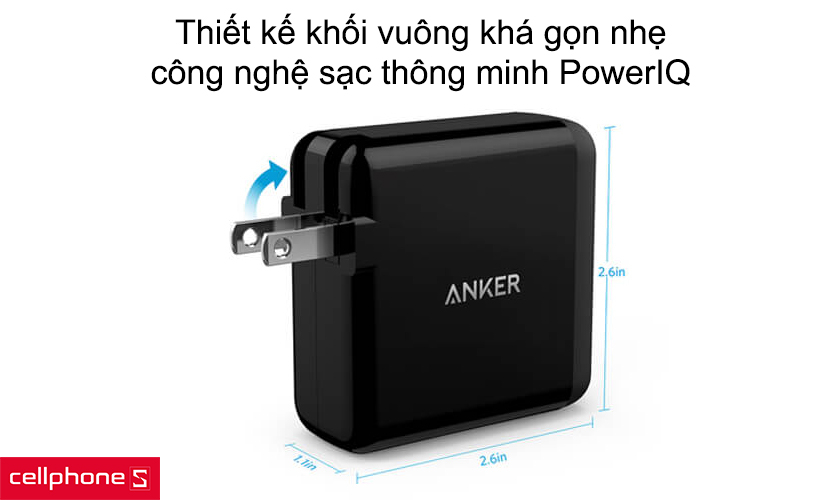 Tích hợp công nghệ sạc nhanh hiện đại PowerIQ, VoltageBoost