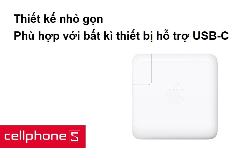 Thiết kế nhỏ gọn, phù hợp với bất kì thiết bị hỗ trợ USB-C