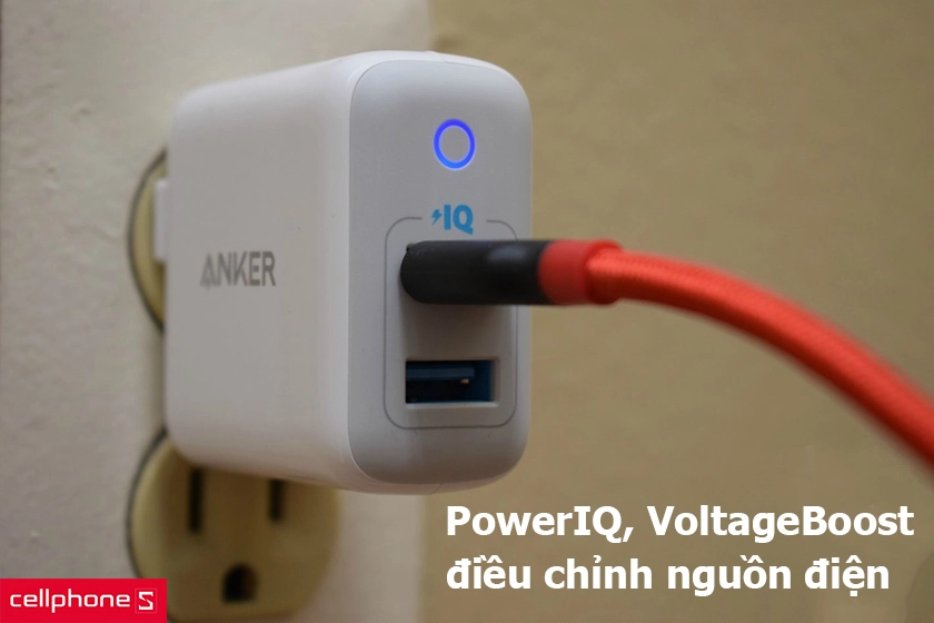 Tích hợp công nghệ sạc nhanh hiện đại PowerIQ, VoltageBoost