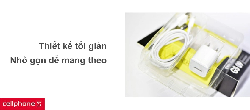 Thiết kế tối giản, nhỏ gọn dễ dàng mang trên mọi chuyến hành trình