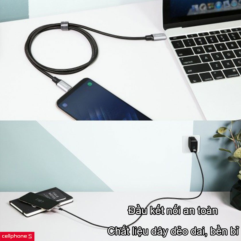 Cáp Type C to Type C Aukey CB-CD19 2m