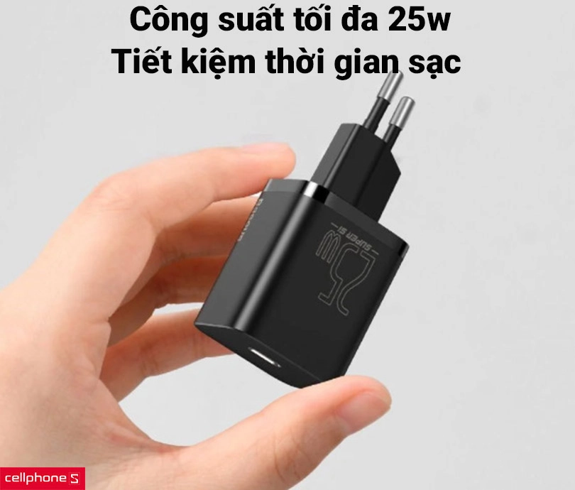 Củ sạc nhanh Baseus Super SI 25W 1 cổng