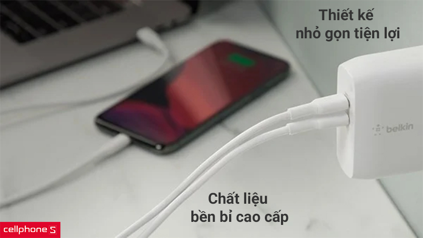 Thiết kế nhỏ gọn tiện lợi, chất liệu bền bỉ cao cấp