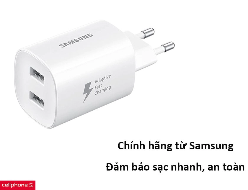 Củ sạc nhanh Samsung EP-TA210 2 cổng 35W  