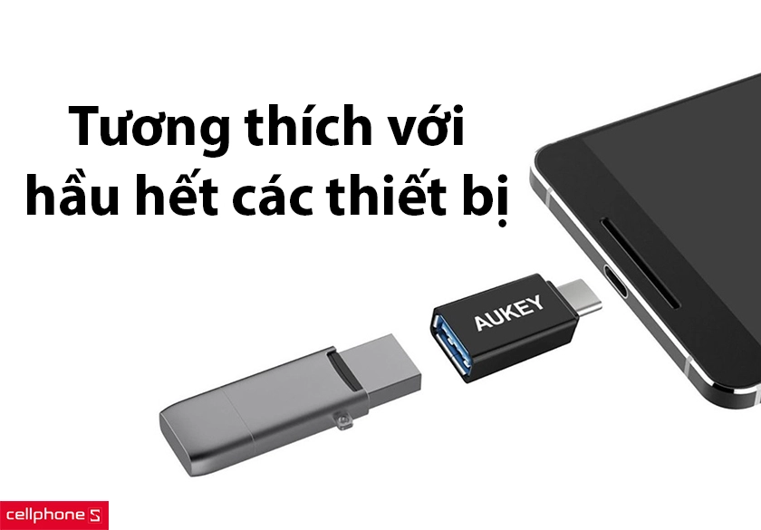 Tương thích với hầu hết các thiết bị sử dụng USB-C hiện nay