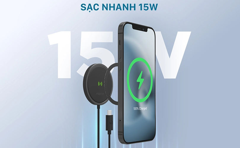 Thiết kế siêu mỏng, công suất sạc 15W