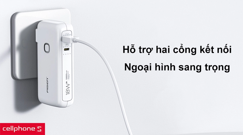 Pin sạc dự phòng Pisen Quick High Power Box D289 10000mAh 18W