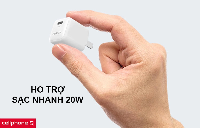 Rút ngắn thời gian sạc với công suất 20W