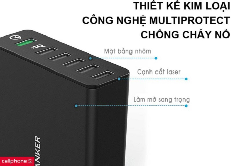 Thiết kế kim loại kết hợp cùng nhôm tạo vẻ sang trọng cùng MultiProtect an toàn