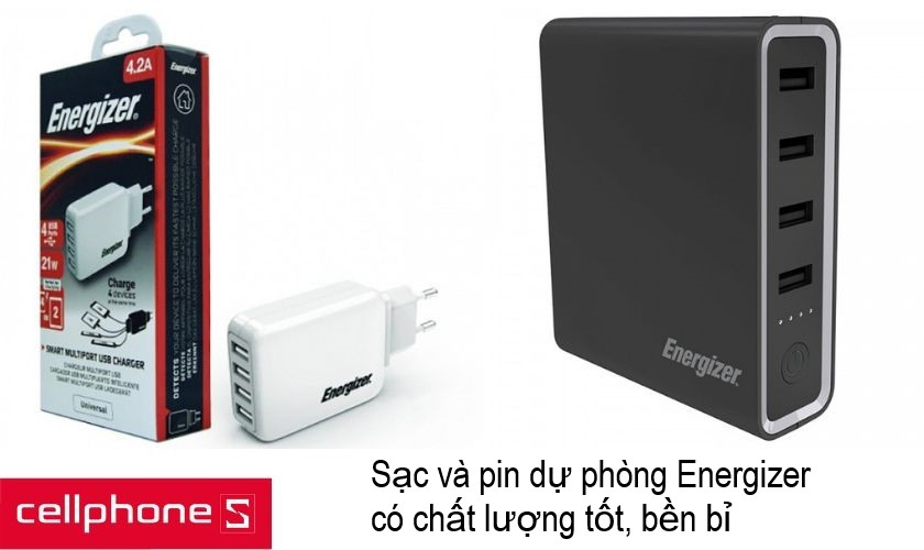 Energizer – hãng phụ kiện chất lượng, nổi tiếng đến từ Mỹ