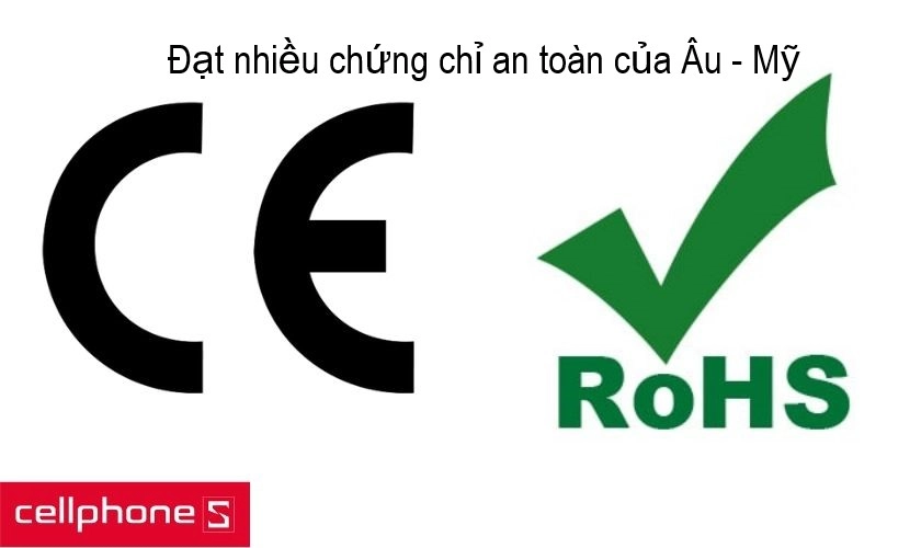 Truyền dữ liệu nhanh hơn với tốc độ 480mbps nhưng vẫn đảm bảo với chứng chỉ an toàn Âu – Mỹ