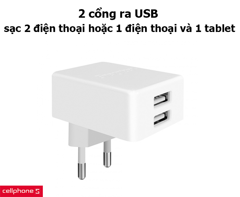 sạc được hai thiết bị cùng một lúc