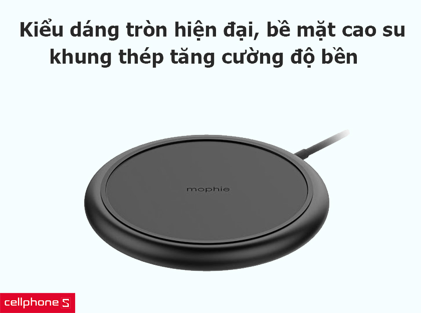 Kiểu dáng tròn hiện đại, khung thép tăng cường độ bền, bề mặt cao su và nhựa TPU