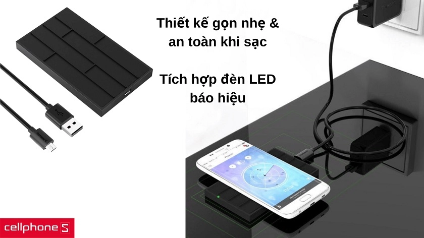Thiết kế đẹp mắt, gọn nhẹ & hệ thống đèn LED báo hiệu