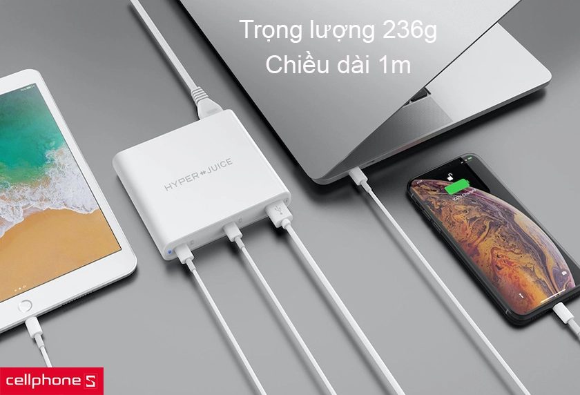 Trọng lượng nhẹ, dây cáp 1m