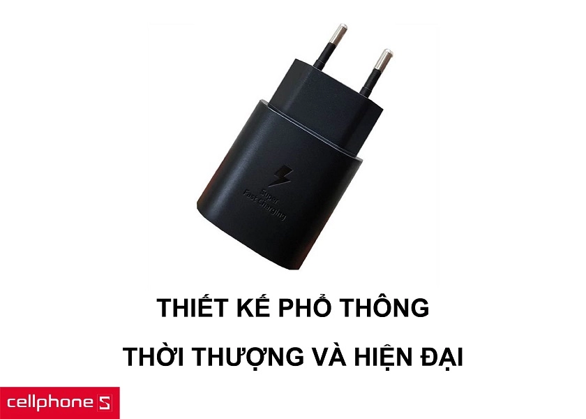Thiết kế phổ thông, bền bỉ cùng với khe cắm type C