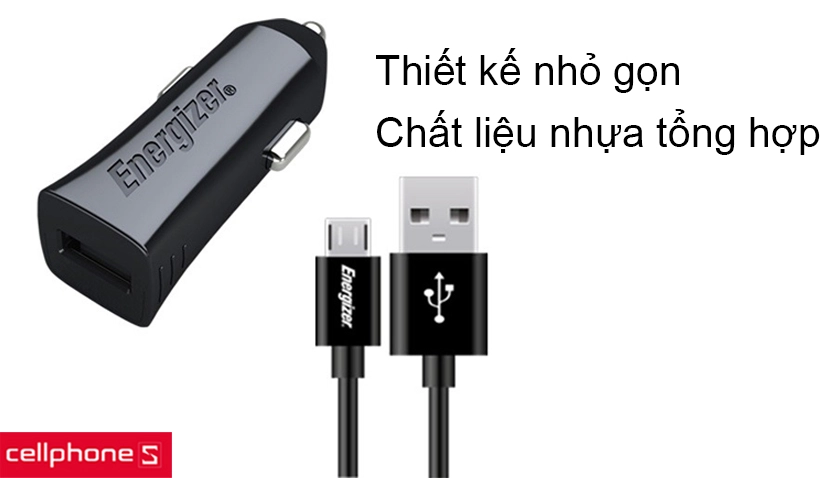 Thiết kế nhỏ gọn, đơn giản với chất liệu nhựa cứng cáp