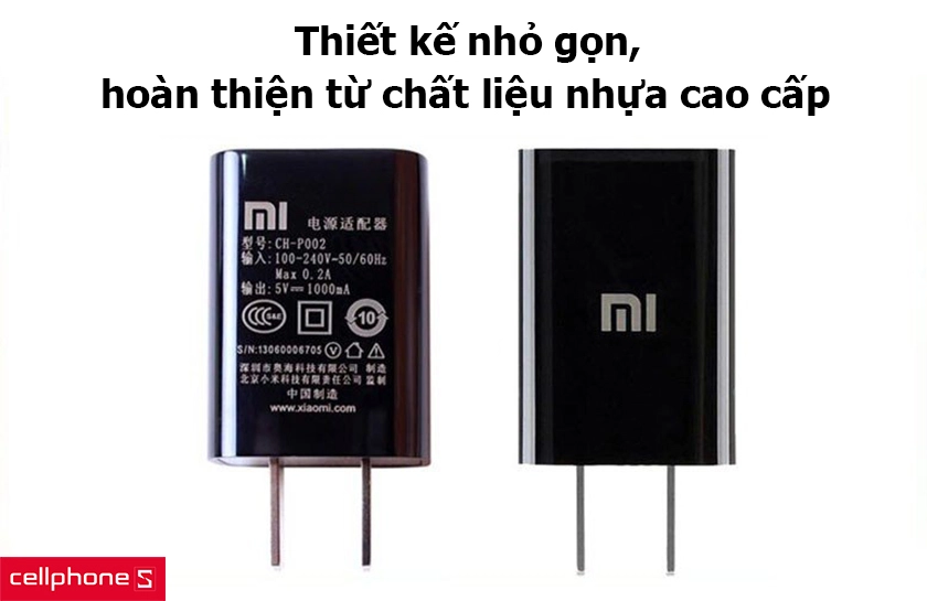 Thiết kế nhỏ gọn, hoàn thiện từ chất liệu nhựa cao cấp