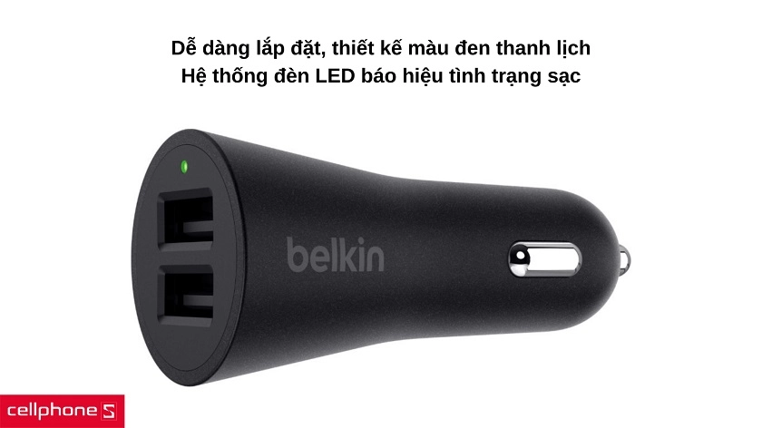 Thiết kế bóng bẩy, màu đen thanh lịch, hệ thống đèn LED báo hiệu tiện lợi