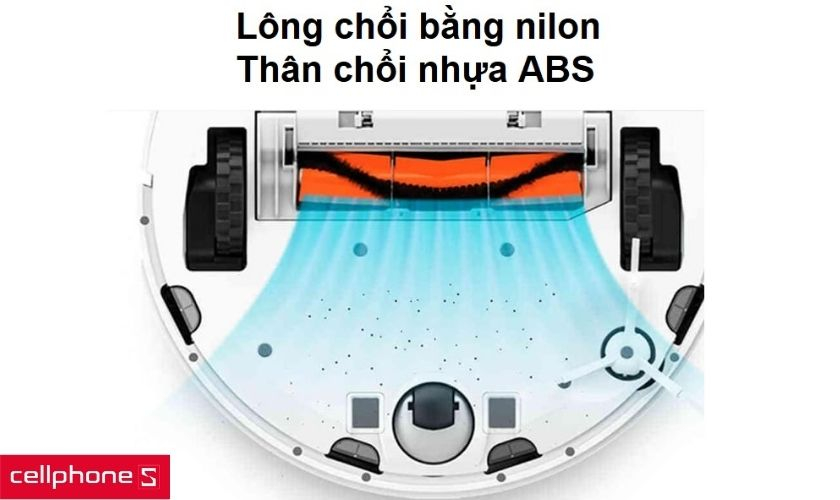 Lông chổi bằng nilon chống mòn tốt và chất liệu ABS cho độ bền cao