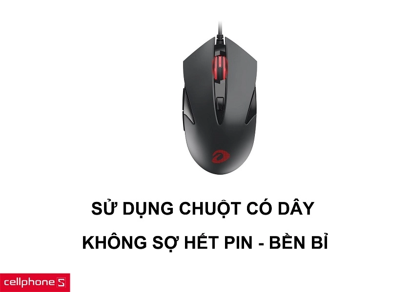 Lợi ích của việc sử dụng chuột có dây