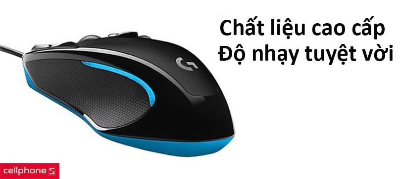 Chất liệu cao cấp, độ nhạy của chuột tuyệt vời