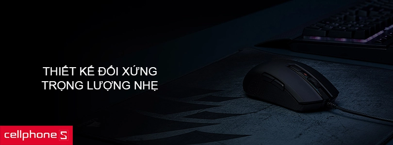 Thiết kế đối xứng, trang bị bộ switch Omron có tuổi thọ cao