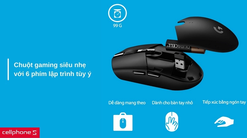 Chuột Gaming không dây Logitech G304 Prodigy