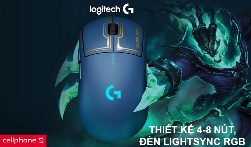 Thiết kế 4-8 nút, có thể lập trình lại, đèn Lightsync RGB