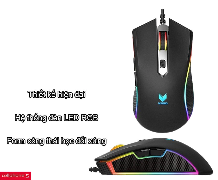 Chuột Gaming RAPOO V280 7000 DPI RGB