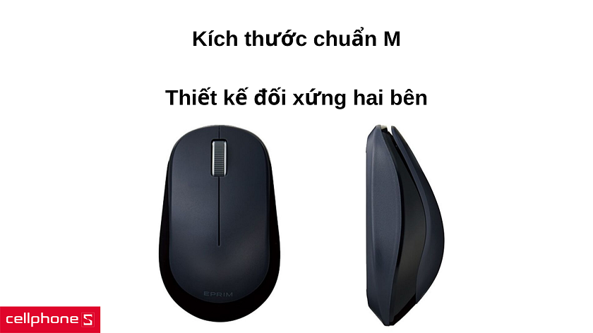 Thiết kế nhỏ nhắn, đối xứng và vừa tay cầm