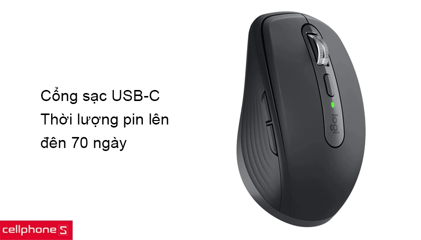 Sạc pin USB-C cho thời gian sử dụng kéo dài