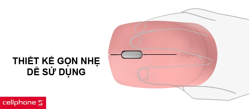 Thiết kế gọn nhẹ, nút bấm silent độ ồn thấp