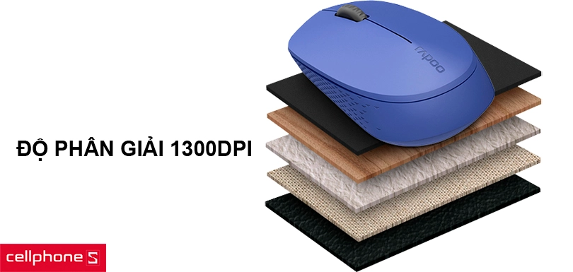 Độ phân giải 1300dpi, thời lượng pin 9 tháng