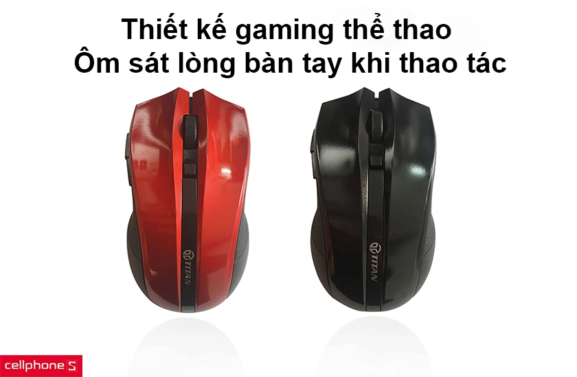 Thiết kế gaming thể thao, ôm sát lòng bàn tay khi thao tác