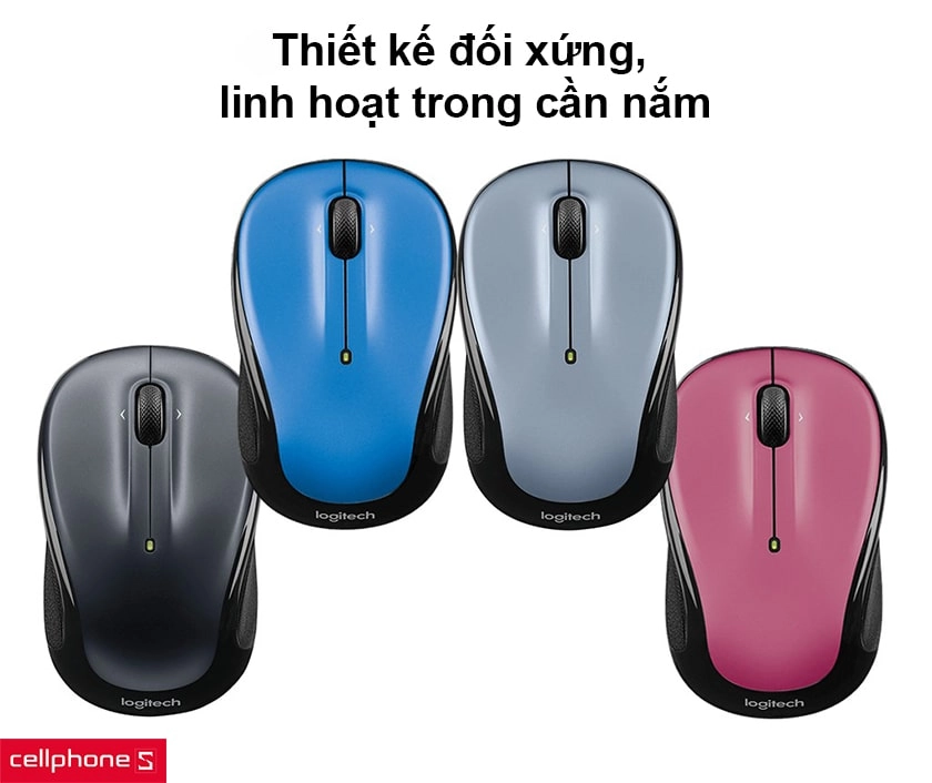 Thiết kế đối xứng, linh hoạt trong cần nắm