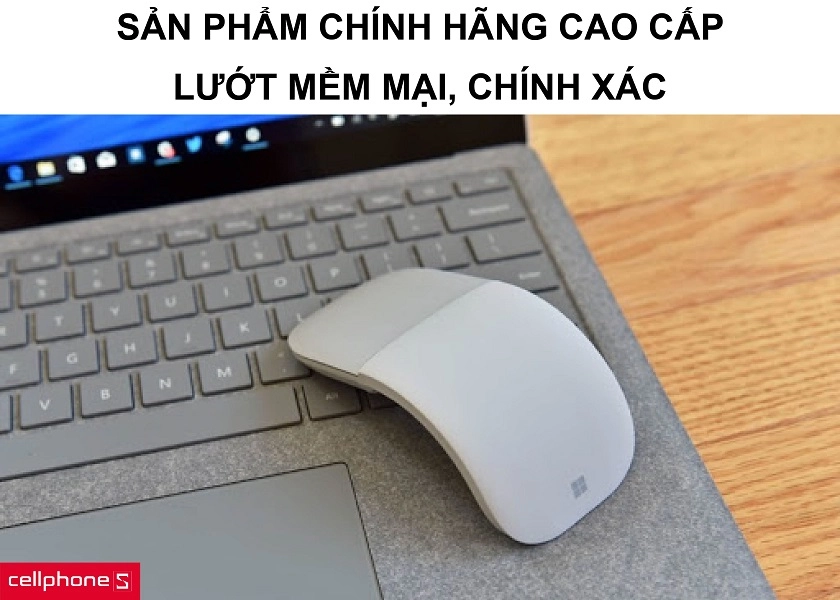 Sản phẩm chính hãng cùng với tính năng lướt thoải mái nhiều góc độ chuột