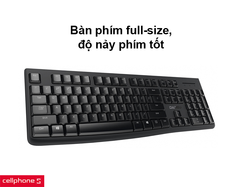 Combo Bàn phím + Chuột không dây Dareu LK186G