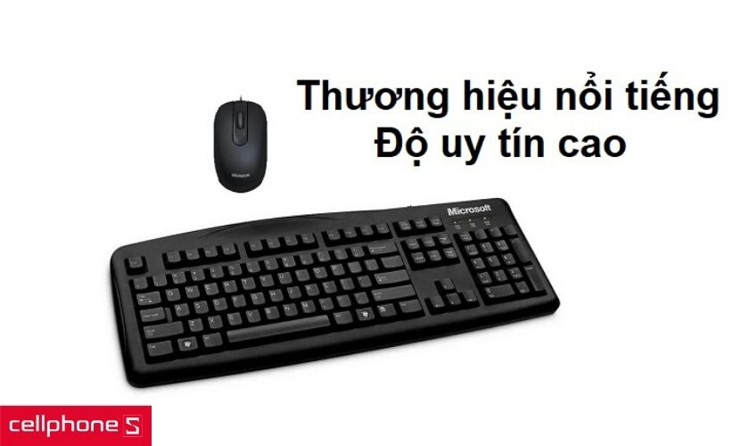 Combo bàn phím + chuột Micosoft
