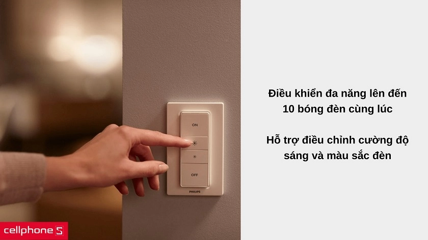 Phím điều chỉnh độ sáng Philips Hue Dimmer Switch