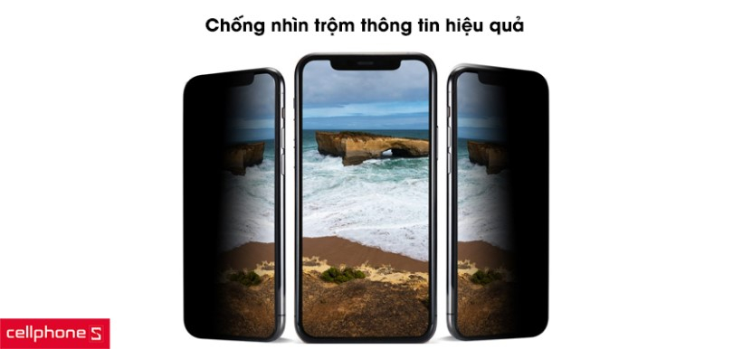 Dán cường lực chống nhìn trộm iPhone 13 / 13 Pro ANANK