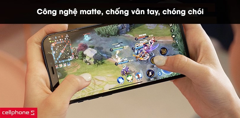 Dán cường lực iPhone 13/13 Pro Hoda Matte chống vân tay