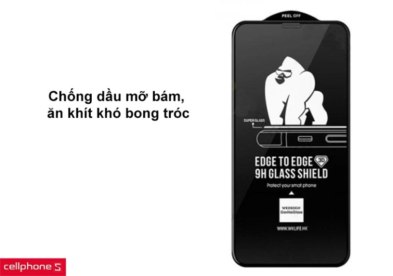 Miếng dán cường lực iPhone 13 mini Kingkong