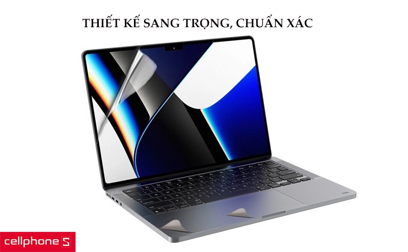 Bộ dán full JCPAL 5 in 1 cho Macbook Pro 16 inch 2021
