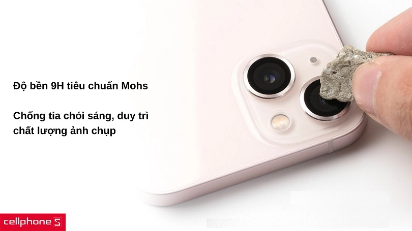 Dán bảo vệ camera cho iPhone 13 / 13 mini - Hoda Sapphire chống va đập