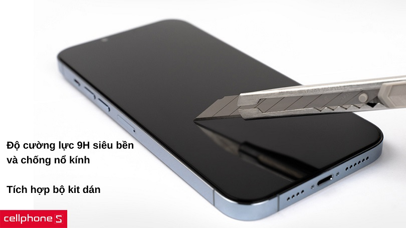 Dán cường lực iPhone 13 Pro Max Hoda