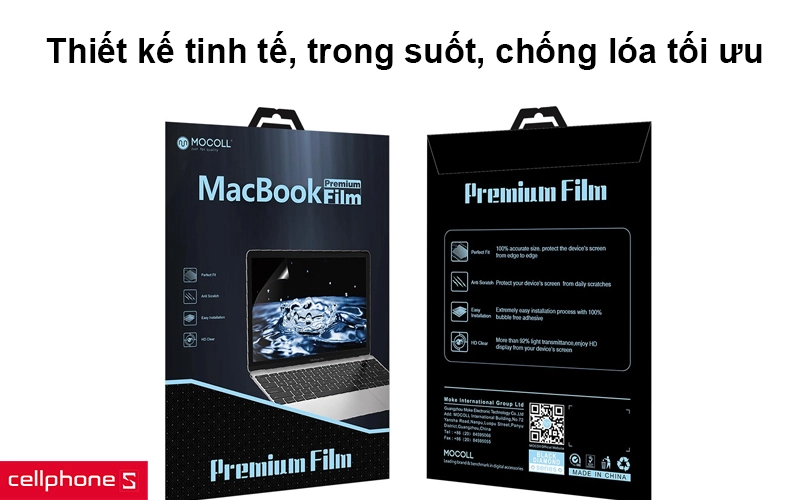 Dán màn hình Mocoll Macbook Pro 16 inch 2021 Mocoll